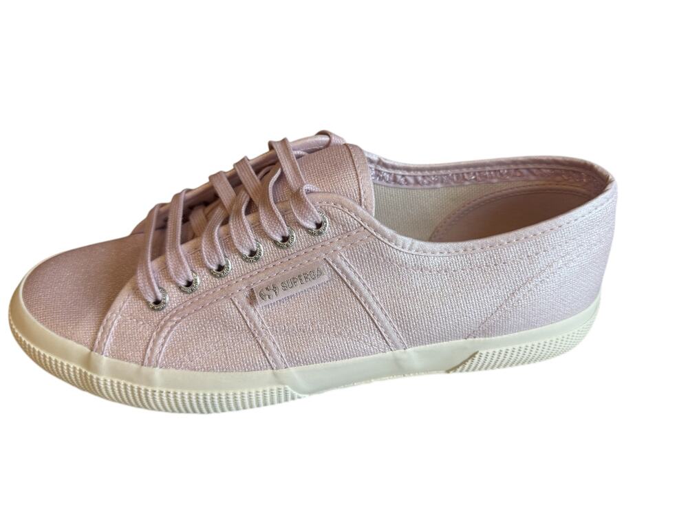 Superga 2750 Pearl Matte Canvas Sneakers Violet Lilla Avorio 42